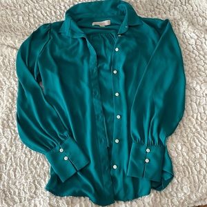Loft teal blouse